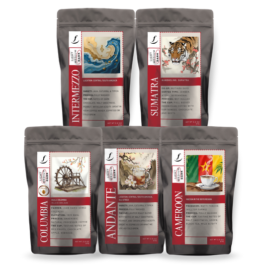 5-Coffee Sampler (2oz each)